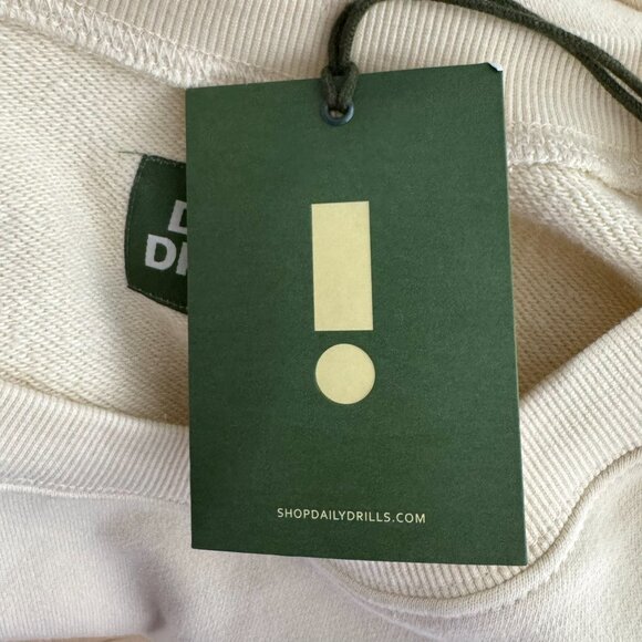 Daily Drills Curateur Oversized‎ Sweatshirt Womens M/L Ivory Cream NWT TP-3428 - Picture 8 of 11
